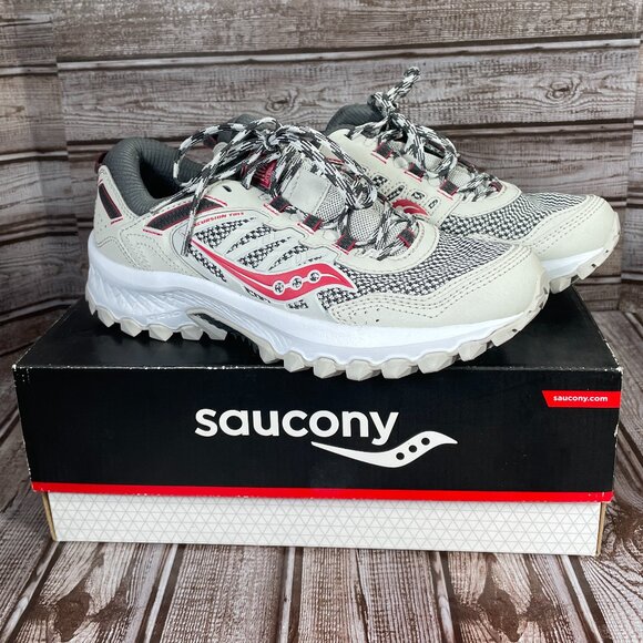 Saucony Shoes - SAUCONY Versafoam Excursion TR13 Womens 7 Gray Berry Trail Running Shoes NIB NEW